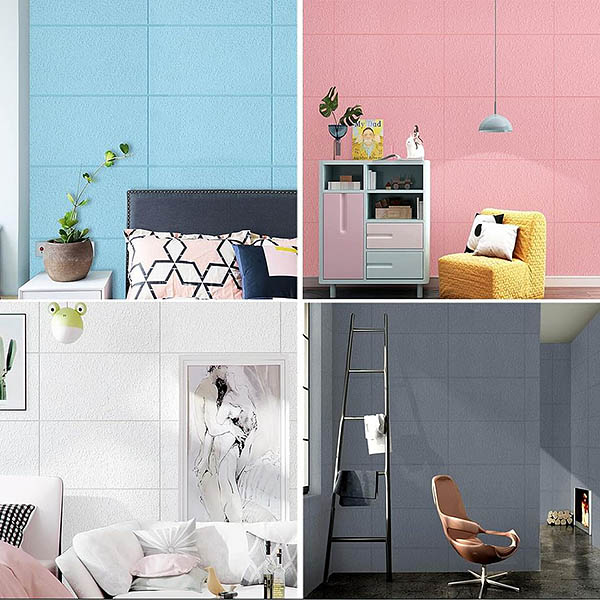 Wasserdichte Peel & Stick Tapete Beige - Schalldämmend & Wärmedämmend 50x1000cm