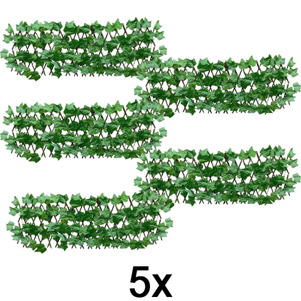 5x Dekorativer und praktischer Zaun für Terrasse und Garten | GREENFENCE